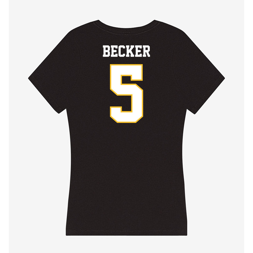 PLU - NCAA Football : Cole Becker - Women's V-Neck T-Shirt-1