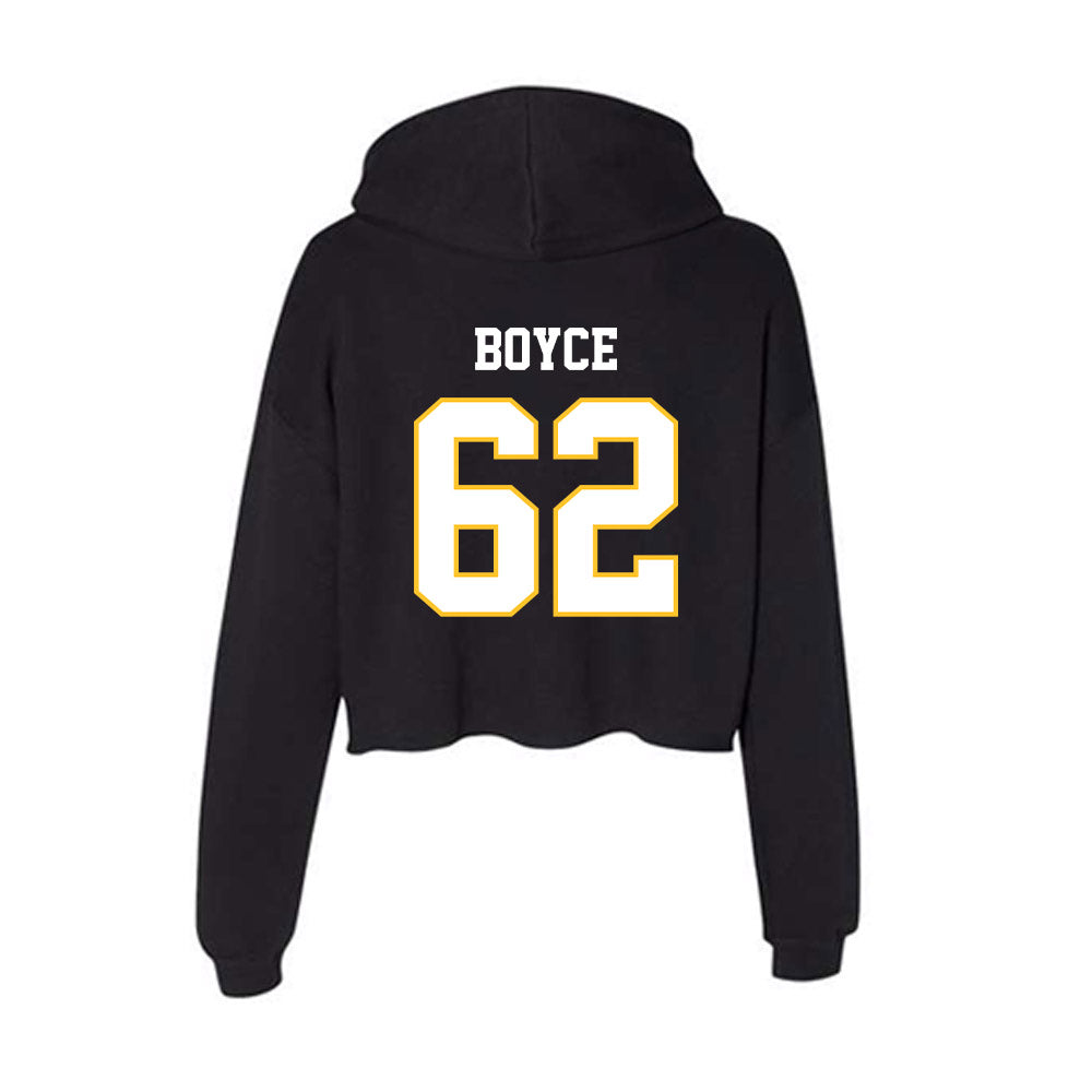 PLU - NCAA Football : Nathan Boyce - Women's Crop Fleece Hoodie-1