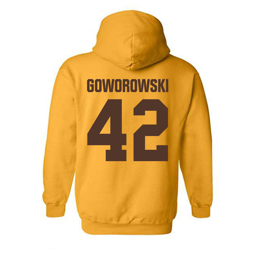 Valpo - NCAA Football : Alex Goworowski - Classic Shersey Hooded Sweatshirt-1