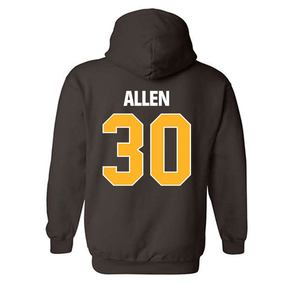 Valpo - NCAA Football : Ashton Allen - Classic Shersey Hooded Sweatshirt-1