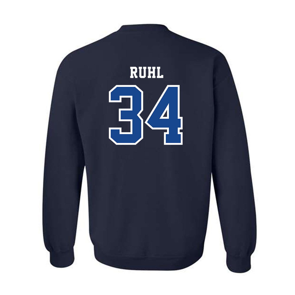 Creighton - NCAA Baseball : Jakob Ruhl - Classic Shersey Crewneck Sweatshirt-1