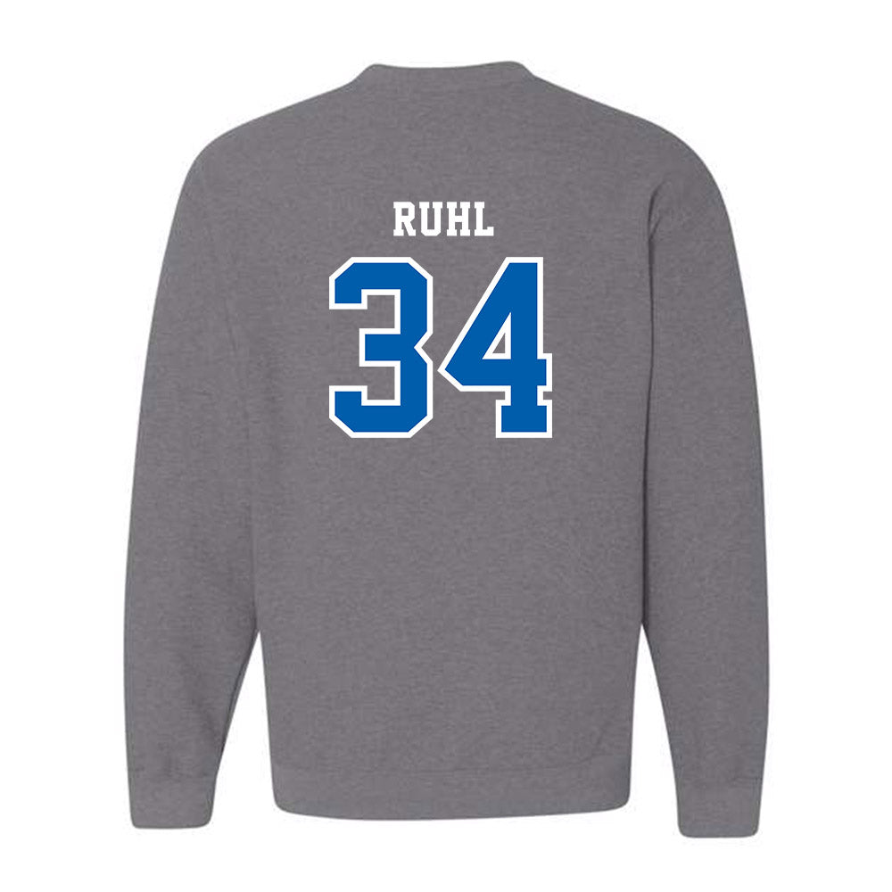 Creighton - NCAA Baseball : Jakob Ruhl - Classic Shersey Crewneck Sweatshirt-1