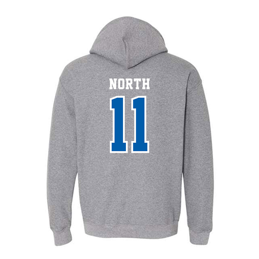 Creighton - NCAA Baseball : Ben North - Classic Shersey Hooded Sweatshirt-1