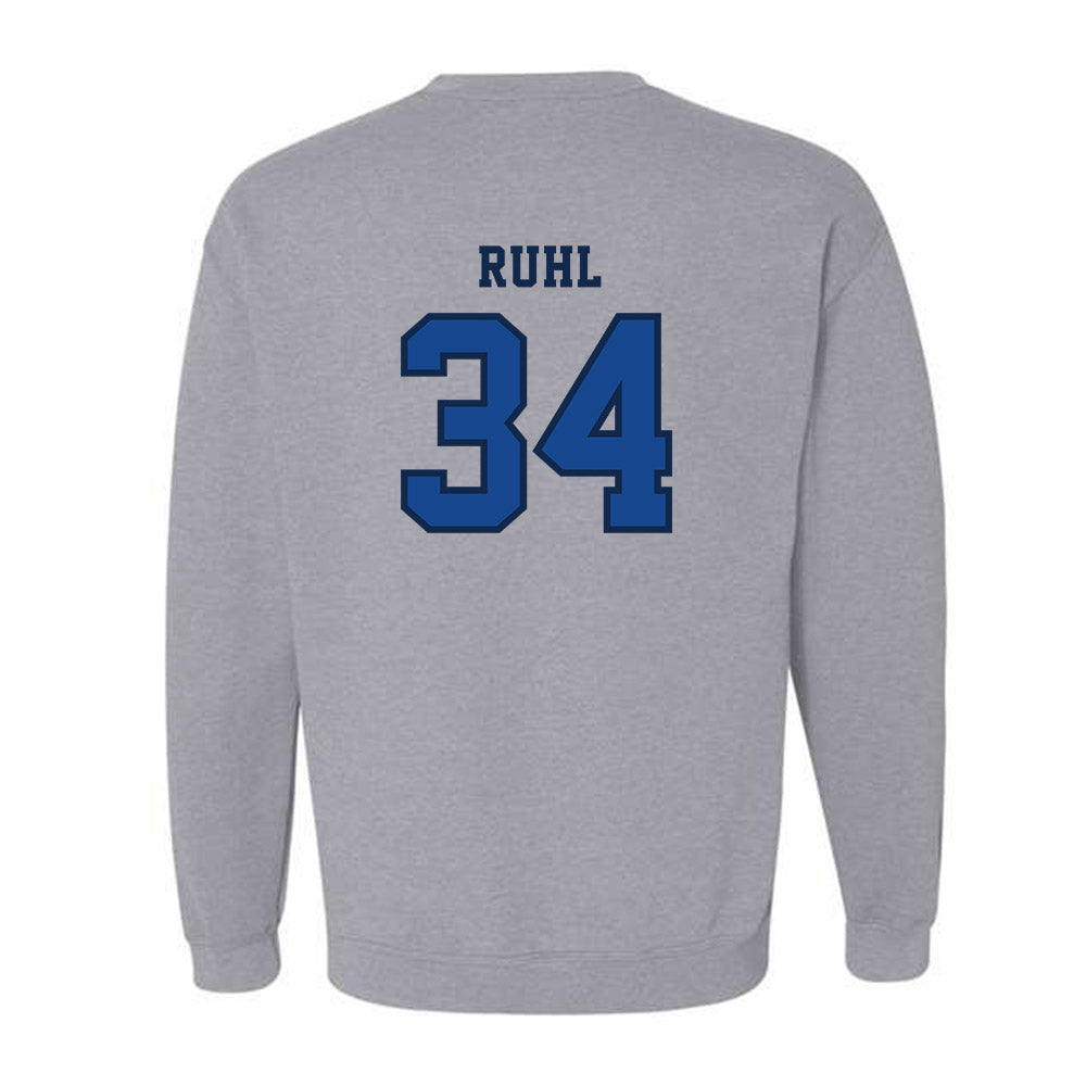 Creighton - NCAA Baseball : Jakob Ruhl - Classic Shersey Crewneck Sweatshirt-1
