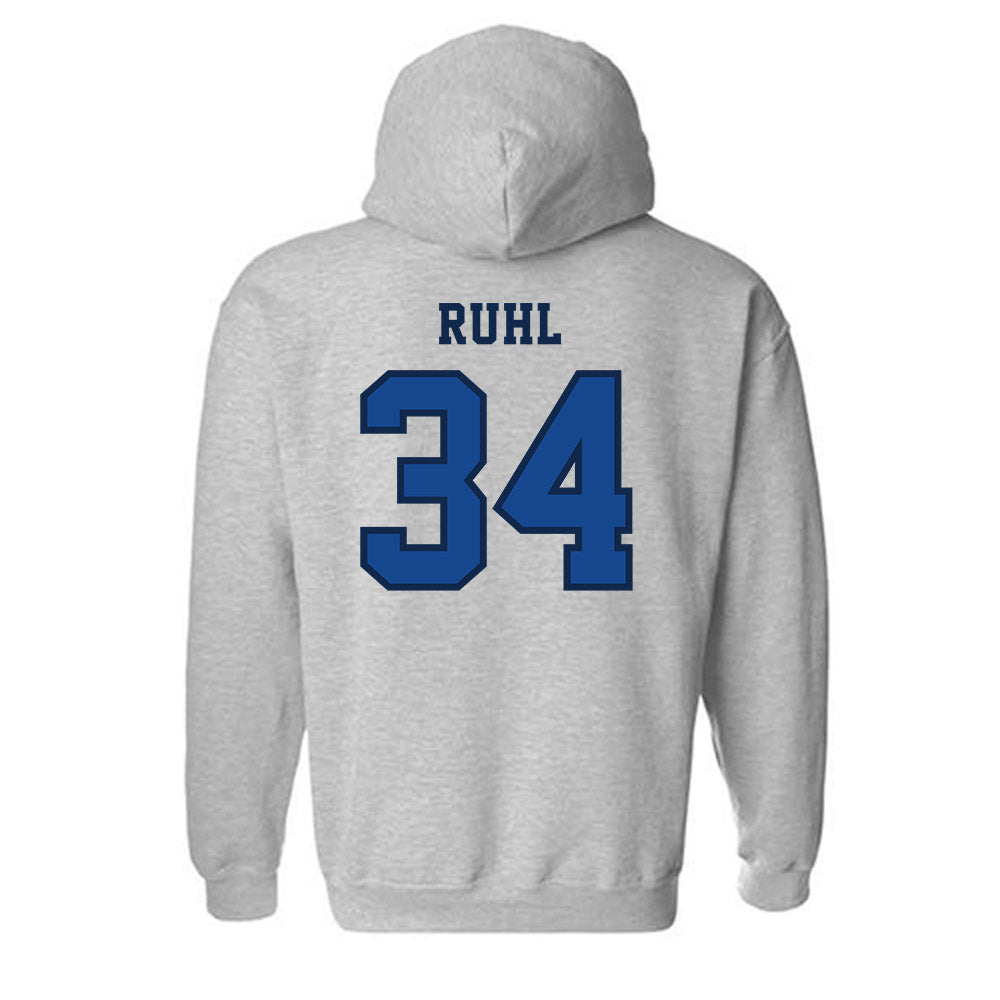 Creighton - NCAA Baseball : Jakob Ruhl - Classic Shersey Hooded Sweatshirt-1
