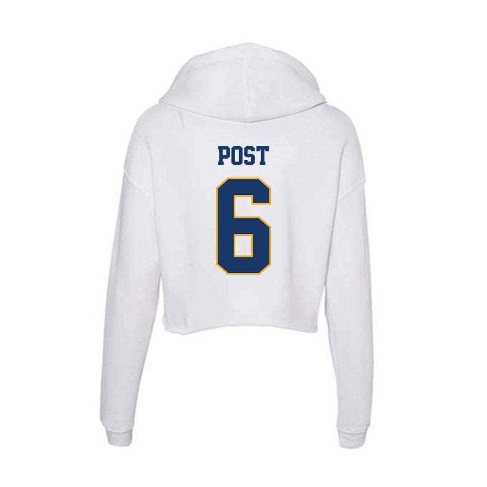 Canisius - NCAA Softball : Abigail Post - Women's Crop Fleece Hoodie-1