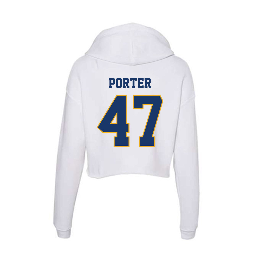 Canisius - NCAA Men's Ice Hockey : Grant Porter - Women's Crop Fleece Hoodie-1