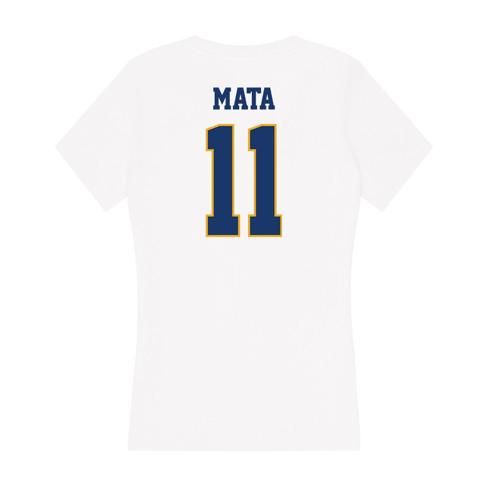 Canisius - NCAA Men's Soccer : Glodie Mata - Women's V-Neck T-Shirt-1