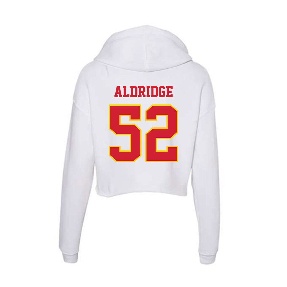 Pitt State - NCAA Football : Bryce Aldridge - Women's Crop Fleece Hoodie-1