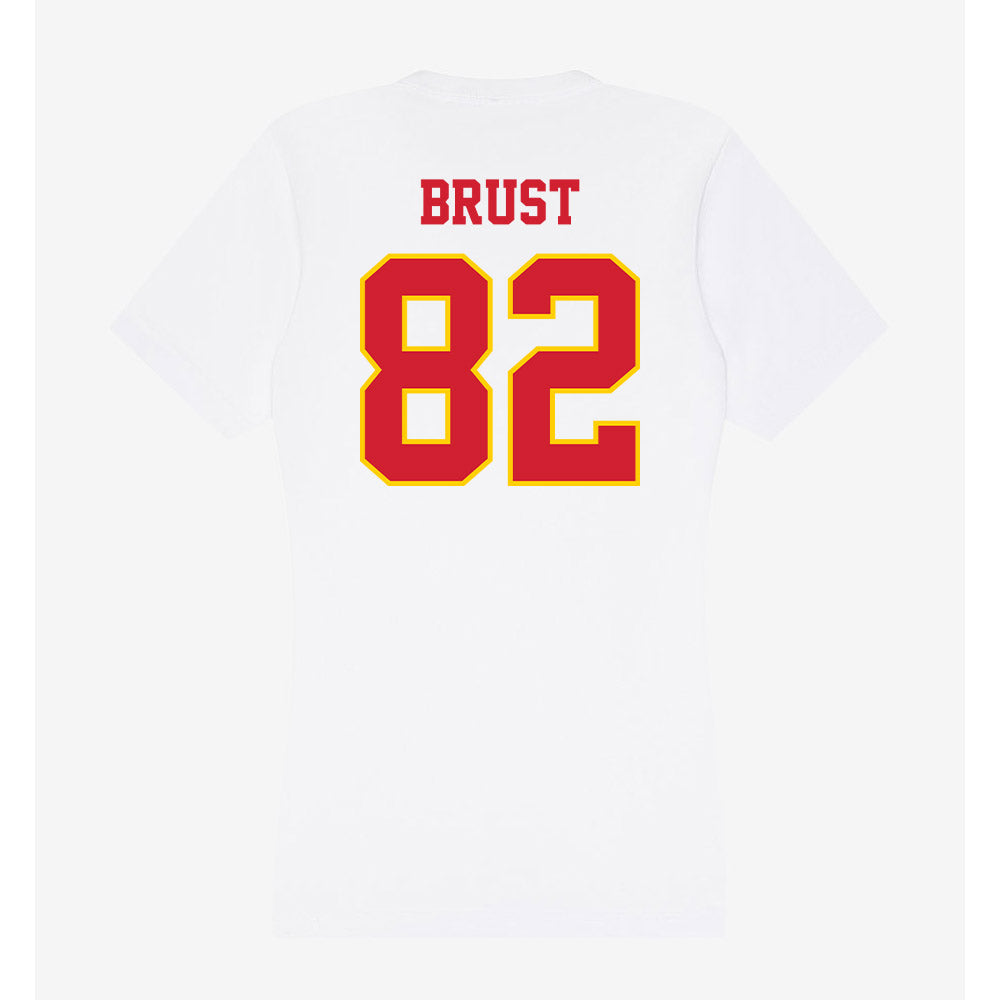 Pitt State - NCAA Football : Jaxson Brust - Women's V-Neck T-Shirt-1