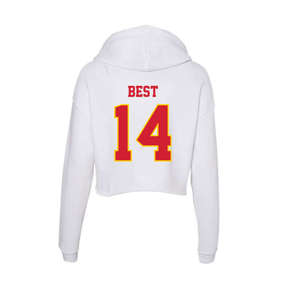 Pitt State - NCAA Football : Khali Best - Women's Crop Fleece Hoodie-1