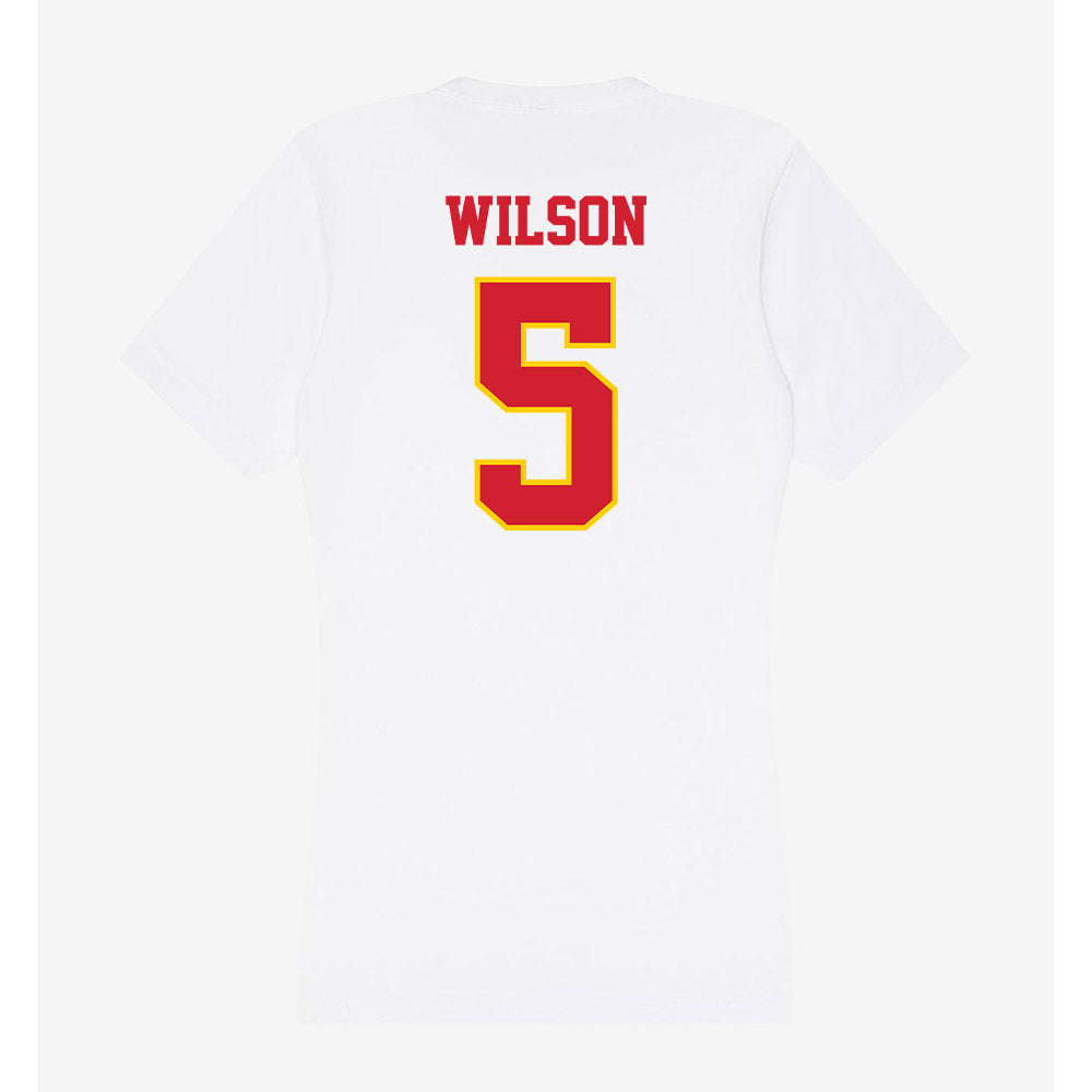Pitt State - NCAA Football : Jamon Wilson - Women's V-Neck T-Shirt-1
