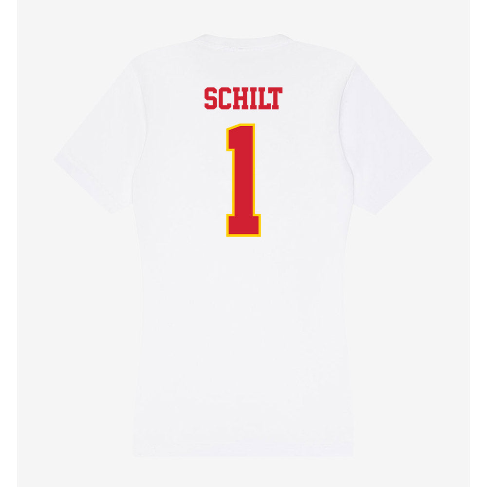 Pitt State - NCAA Women's Soccer : Sabrina Schilt - Women's V-Neck T-Shirt-1