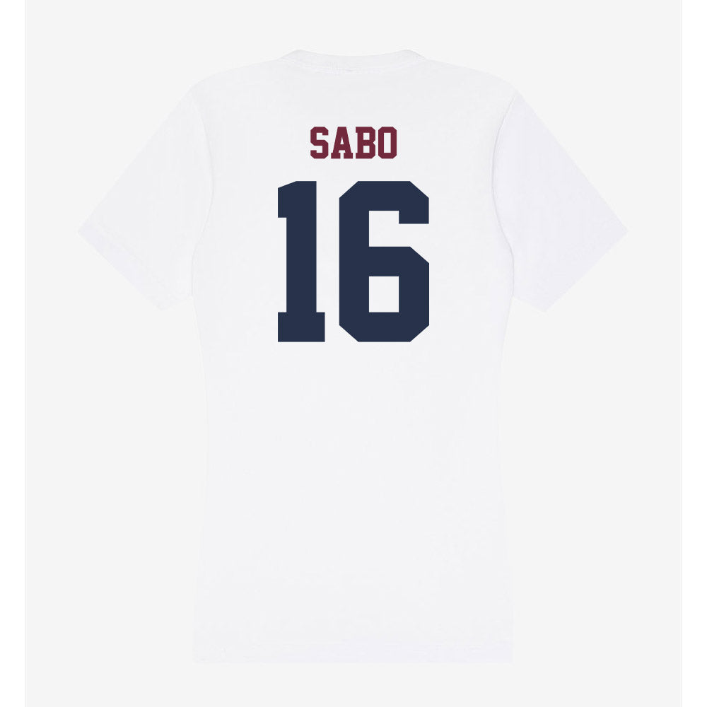 FDU - NCAA Baseball : Evan Sabo - Women's V-Neck T-Shirt-1
