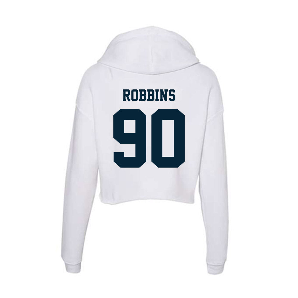 Utah State - NCAA Football : Zachary Robbins - Women's Crop Fleece Hoodie-1