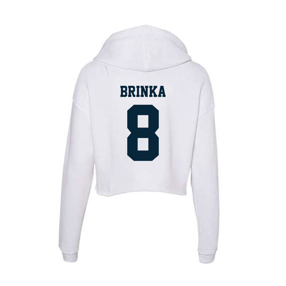 Utah State - NCAA Softball : Emmalyn Brinka - Women's Crop Fleece Hoodie-1