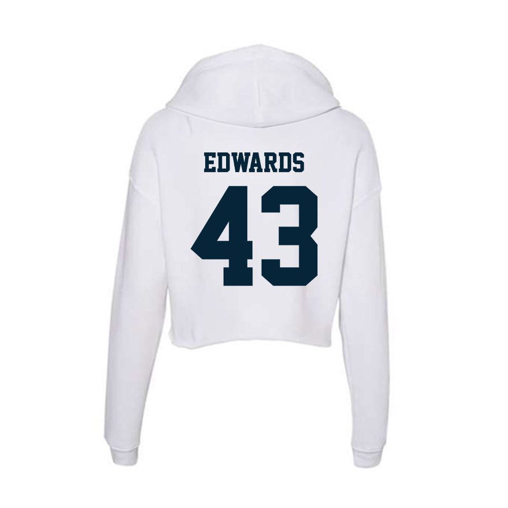 Utah State - NCAA Football : Owen Edwards - Women's Crop Fleece Hoodie-1