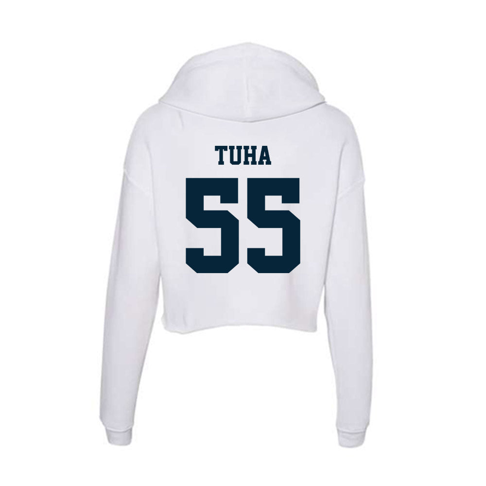 Utah State - NCAA Football : Tevita Tuha - Women's Crop Fleece Hoodie-1