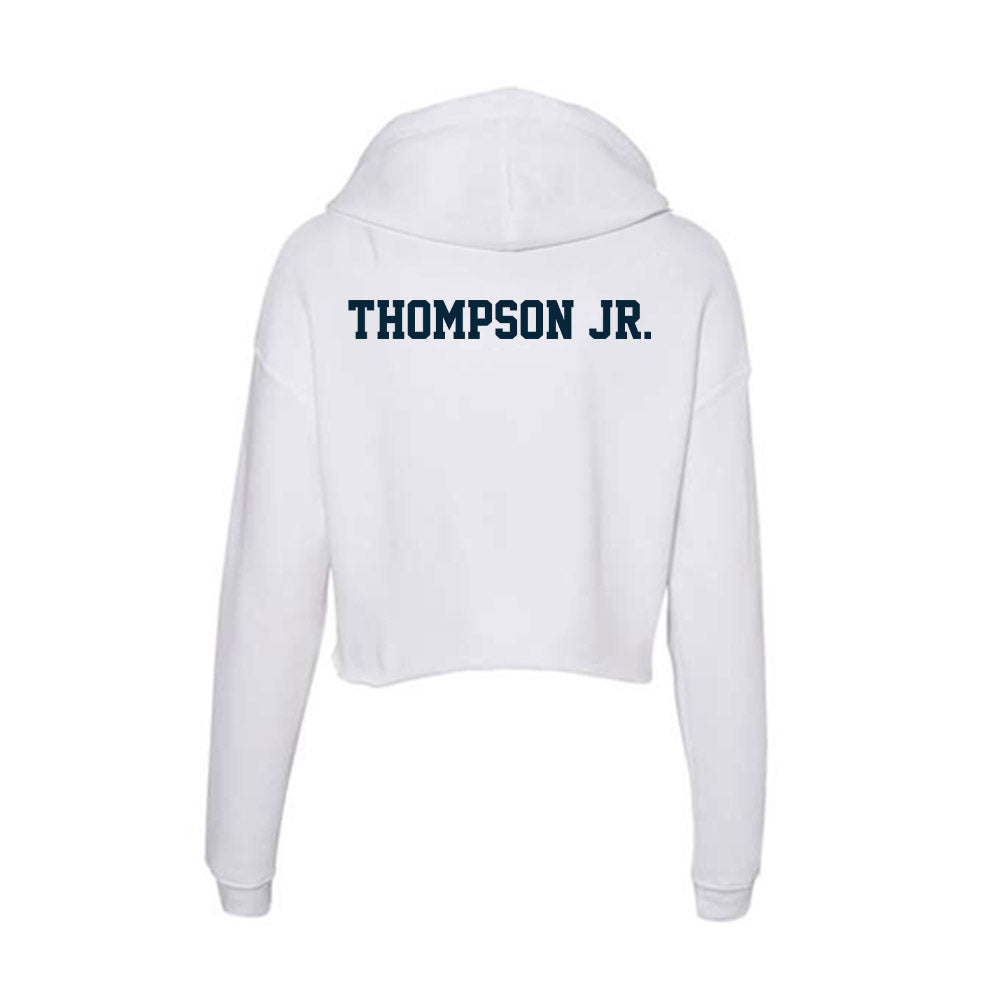 Utah State - NCAA Football : Corey Thompson Jr. - Women's Crop Fleece Hoodie-1