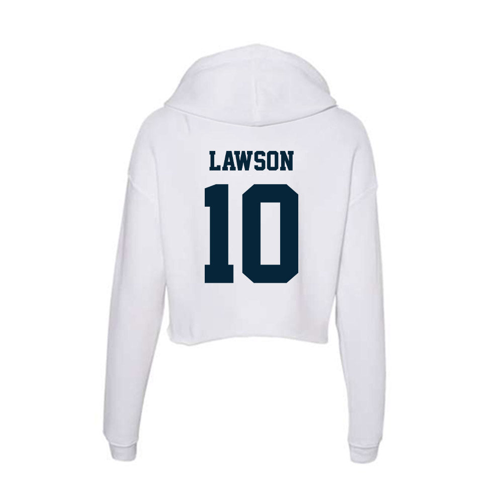 Utah State - NCAA Women's Volleyball : Delaney Lawson - Women's Crop Fleece Hoodie-1