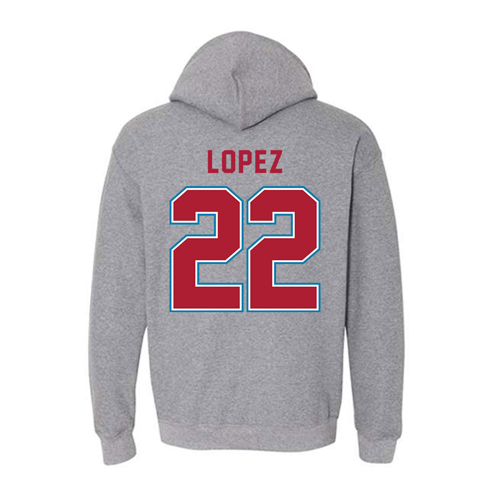 LMU - NCAA Women's Volleyball : Kayla Lopez - Hooded Sweatshirt-1