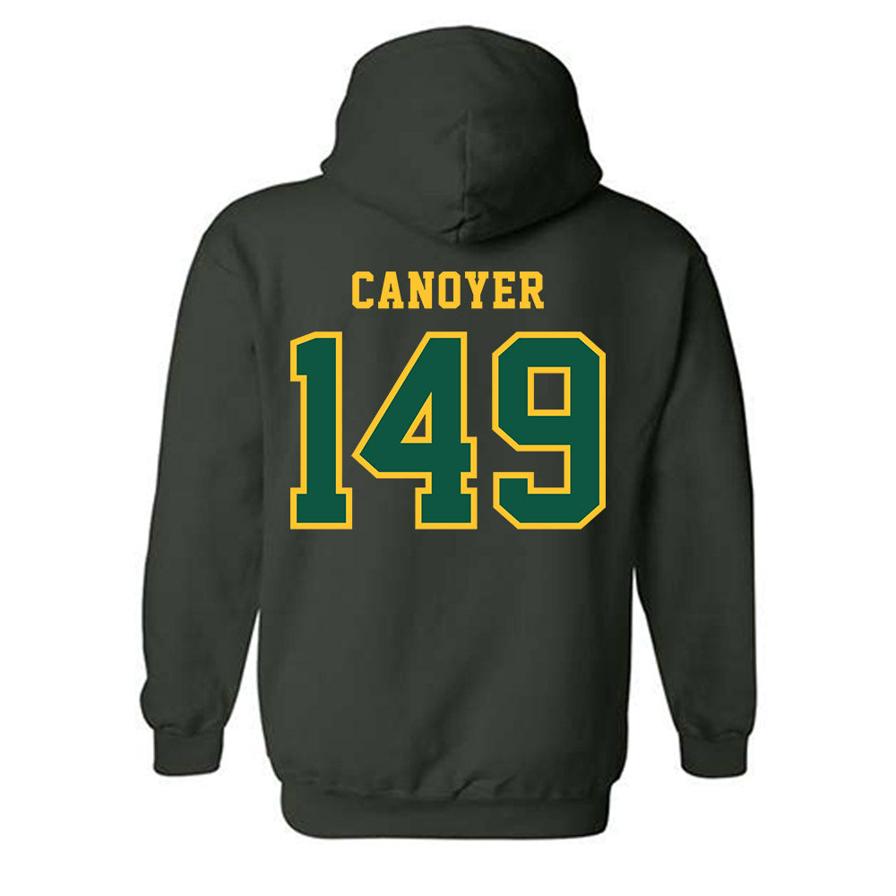 NDSU - NCAA Wrestling : Brayden Canoyer - Classic Shersey Hooded Sweatshirt-1