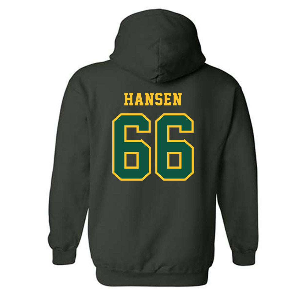 NDSU - NCAA Football : Jack Hansen - Classic Shersey Hooded Sweatshirt-1