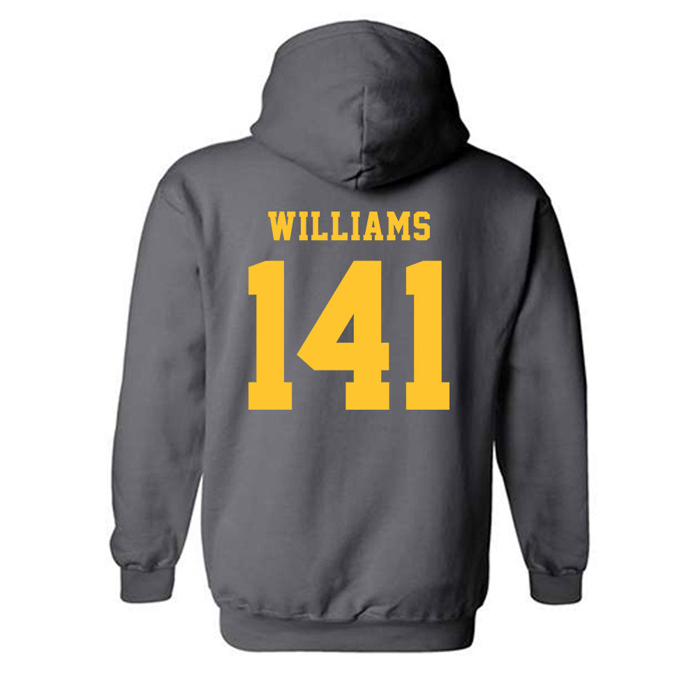 NDSU - NCAA Wrestling : Zytavius Williams - Classic Shersey Hooded Sweatshirt-1