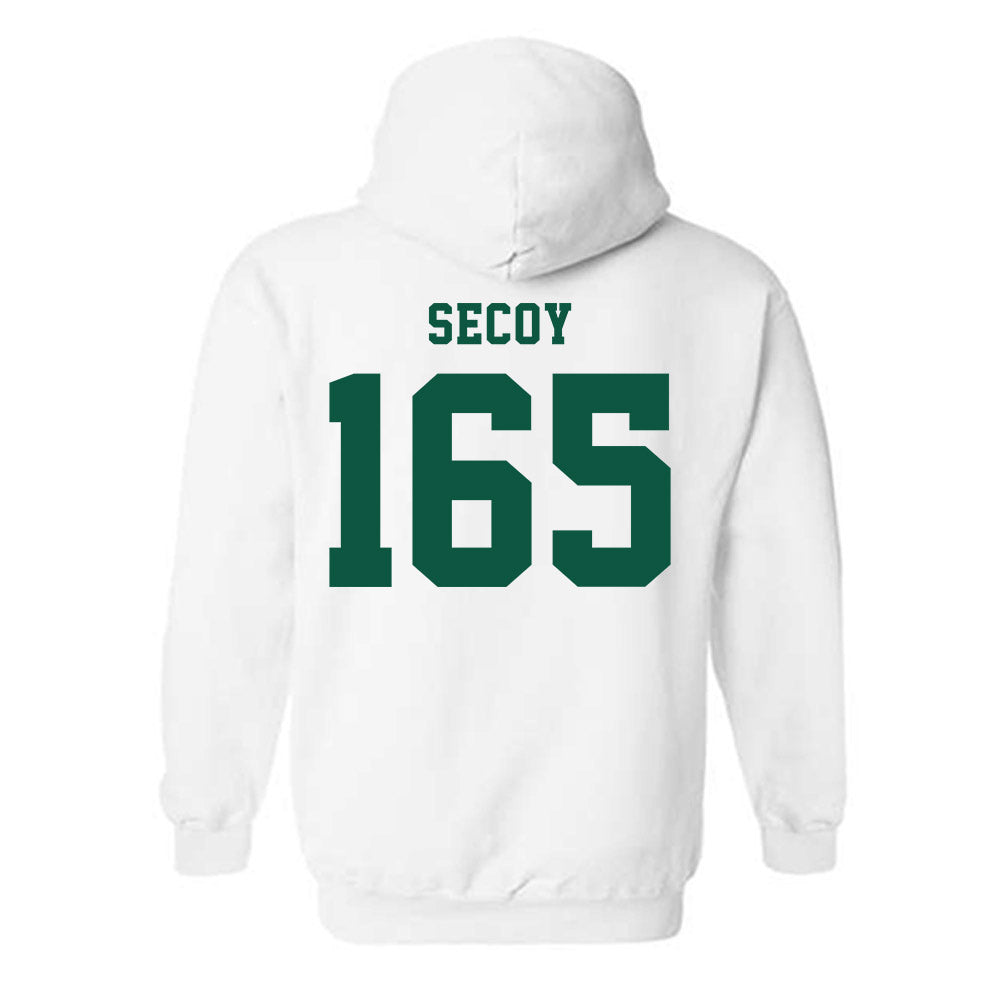 NDSU - NCAA Wrestling : Tyler Secoy - Classic Shersey Hooded Sweatshirt-1
