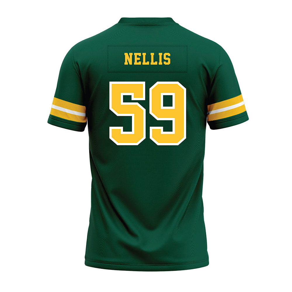 NDSU - NCAA Football : James Nellis - Green Premium Football Jersey-1