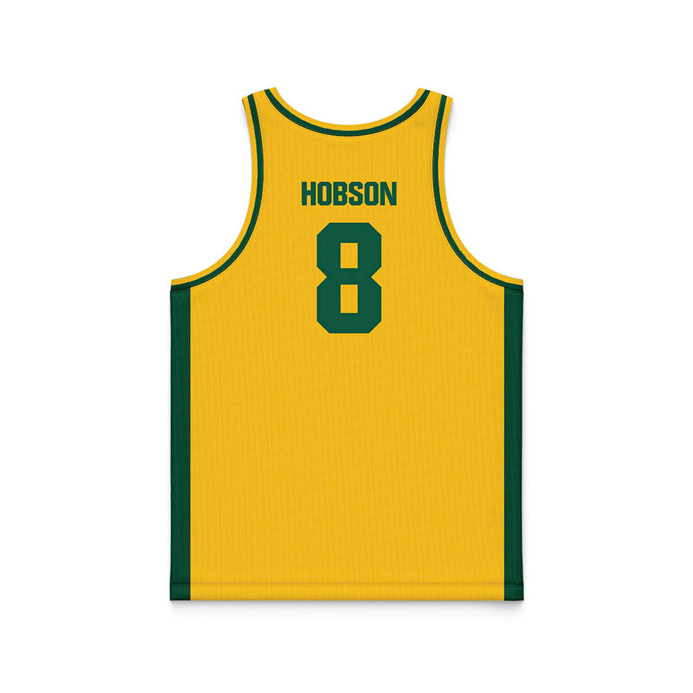 NDSU - NCAA Women's Basketball : Amelia Hobson - Yellow Basketball Jersey-1
