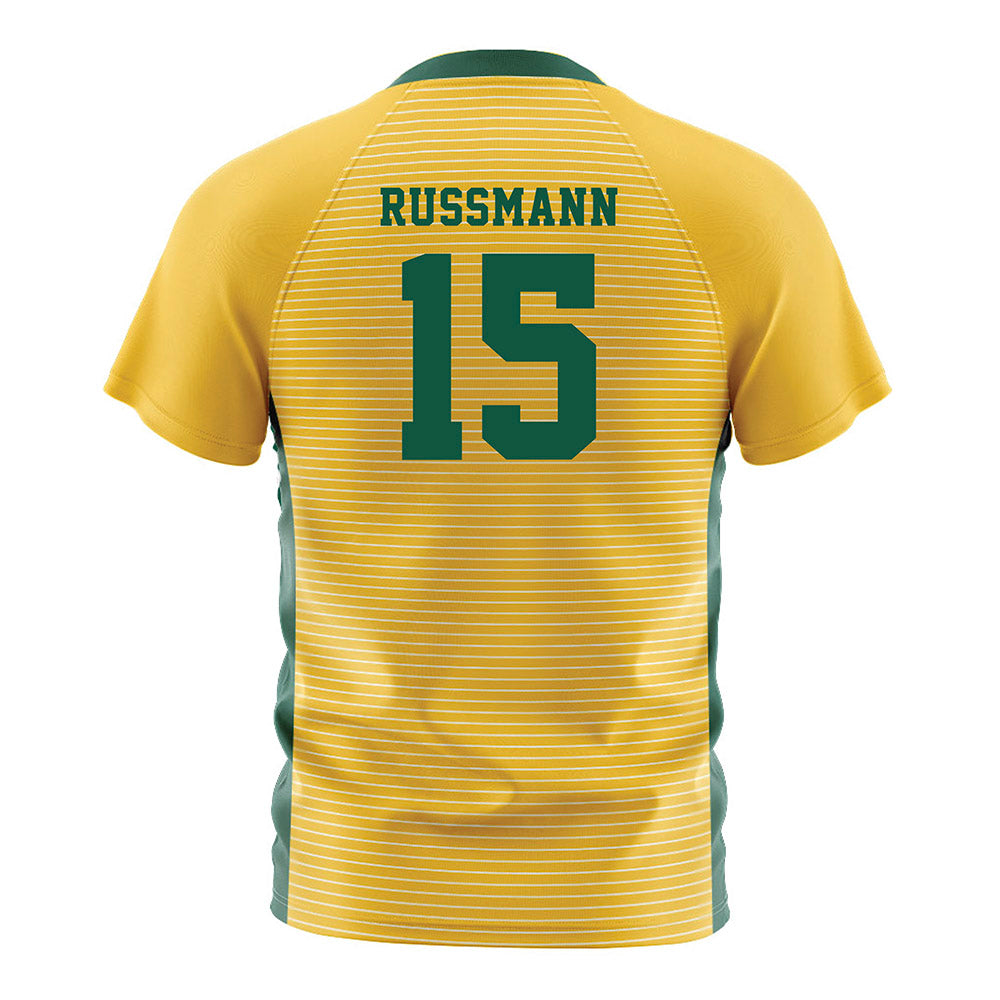 NDSU - NCAA Women's Soccer : Morgan Russmann - Yellow Soccer Jersey-1