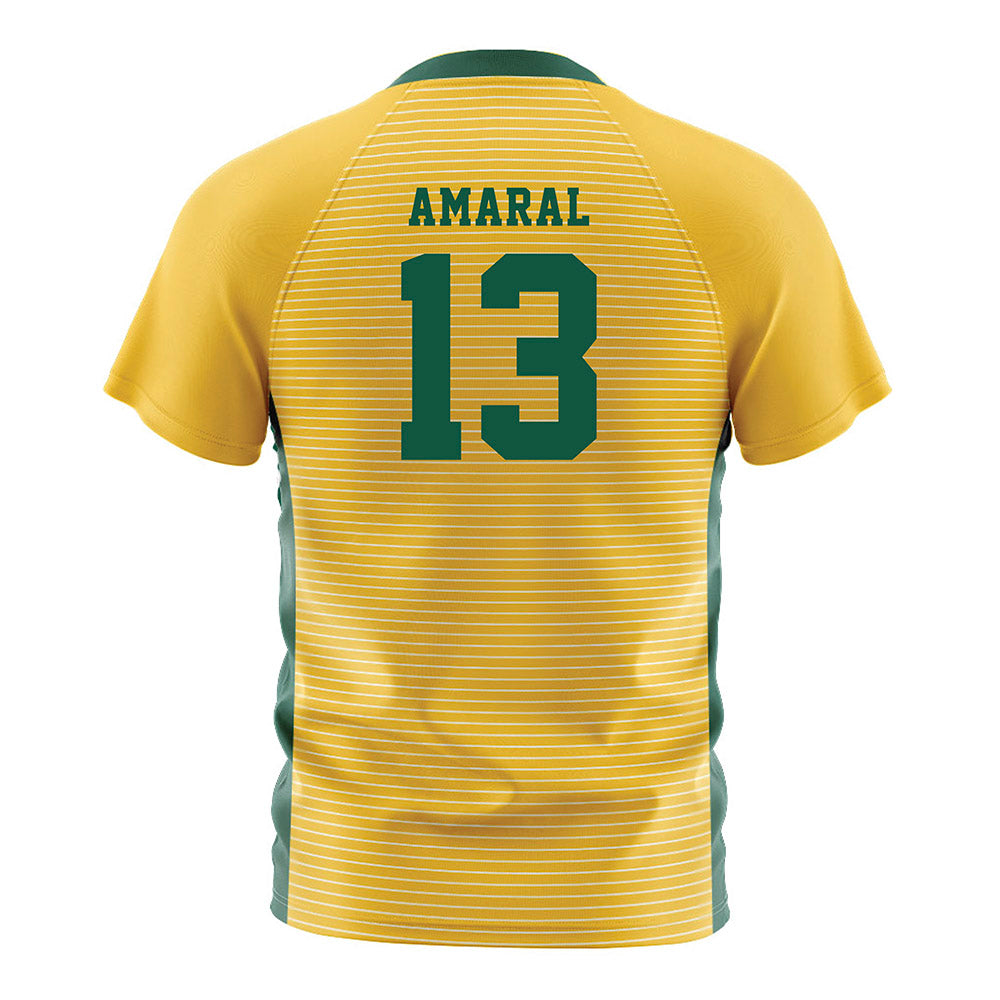 NDSU - NCAA Women's Soccer : Cameron Amaral - Yellow Soccer Jersey-1