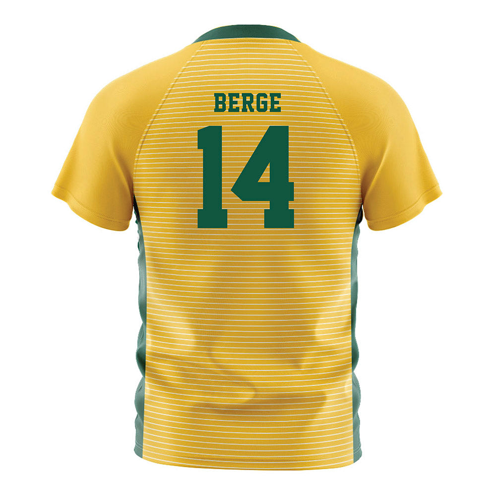 NDSU - NCAA Women's Soccer : Reese Berge - Yellow Soccer Jersey-1