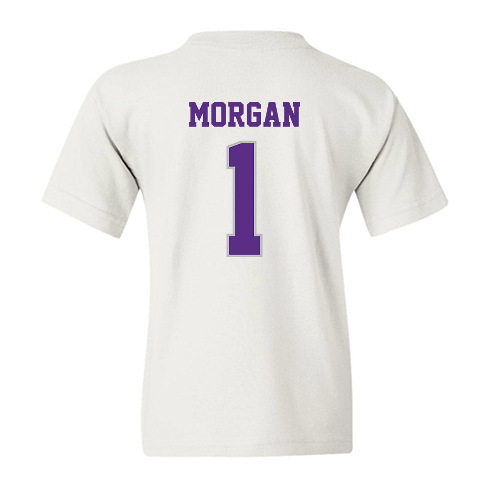 Stonehill - NCAA Men's Basketball : Joshua Morgan - Classic Shersey Youth T-Shirt-1
