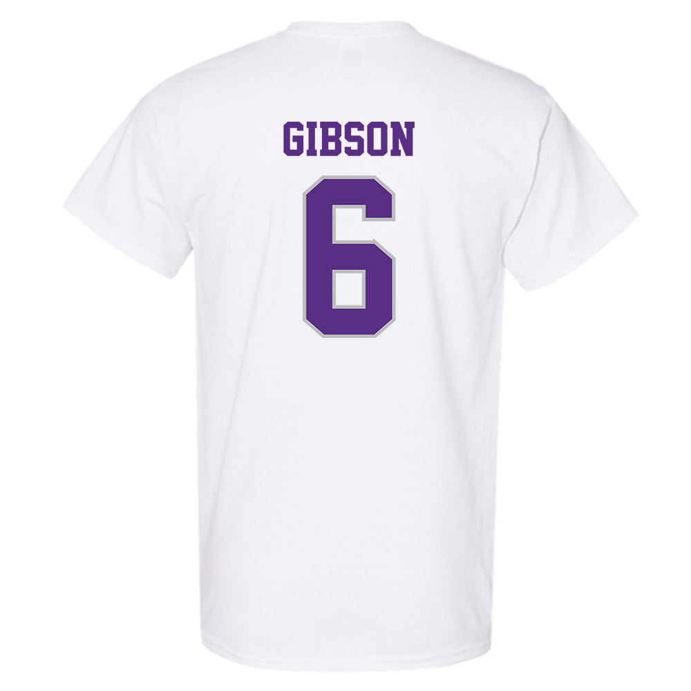 Stonehill - NCAA Men's Ice Hockey : Justin Gibson - Classic Shersey T-Shirt-1