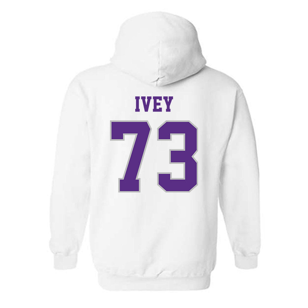 Stonehill - NCAA Football : Connor Ivey - Classic Shersey Hooded Sweatshirt-1