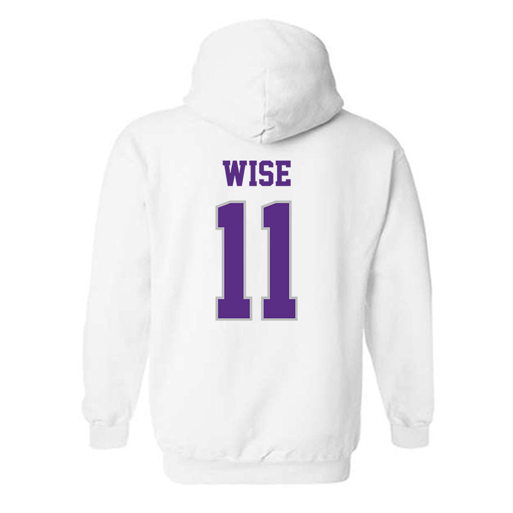 Stonehill - NCAA Women's Ice Hockey : Peyton Wise - Classic Shersey Hooded Sweatshirt-1
