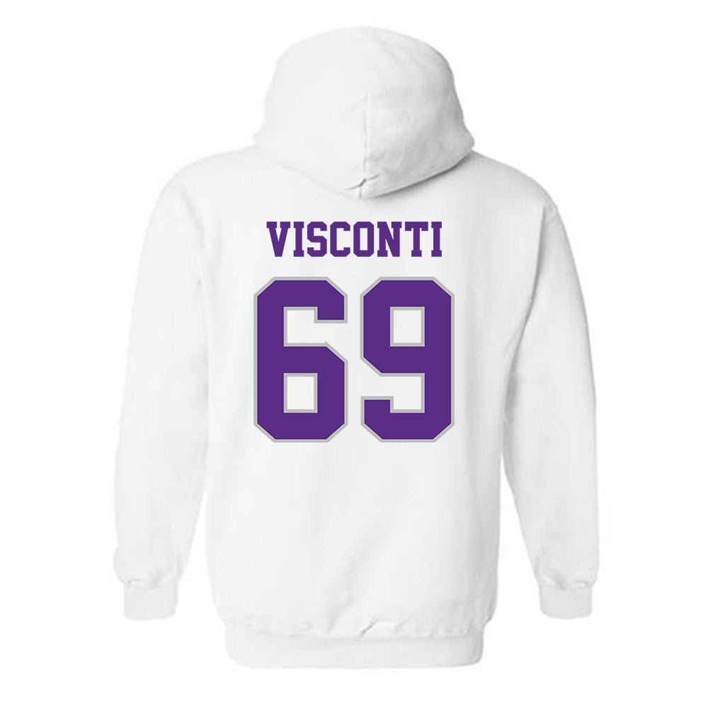 Stonehill - NCAA Football : Alexander Visconti - Classic Shersey Hooded Sweatshirt-1