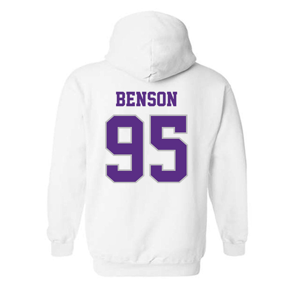 Stonehill - NCAA Football : Brian Benson - Classic Shersey Hooded Sweatshirt-1