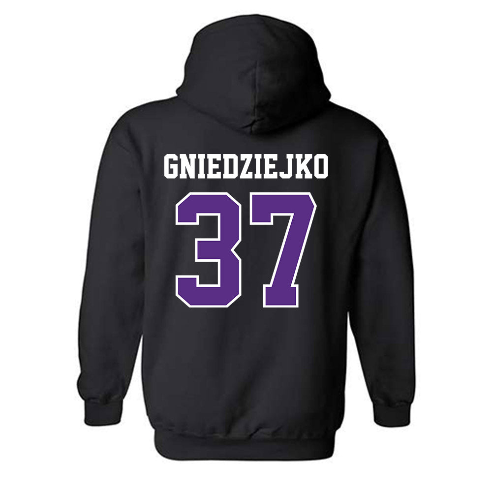 Stonehill - NCAA Men's Soccer : Patryk Gniedziejko - Classic Shersey Hooded Sweatshirt-1