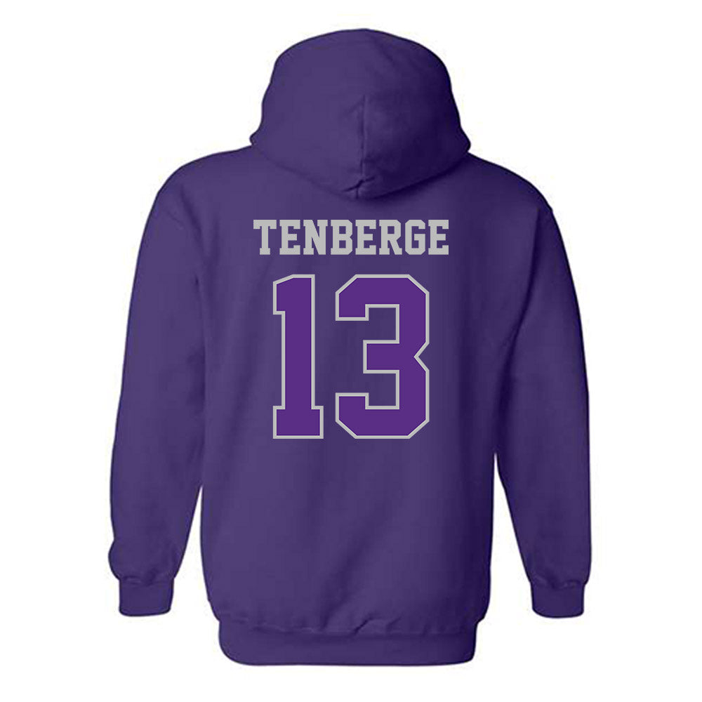Stonehill - NCAA Men's Basketball : Jake TenBerge - Classic Shersey Hooded Sweatshirt-1