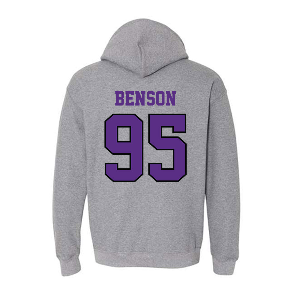 Stonehill - NCAA Football : Brian Benson - Classic Shersey Hooded Sweatshirt-1