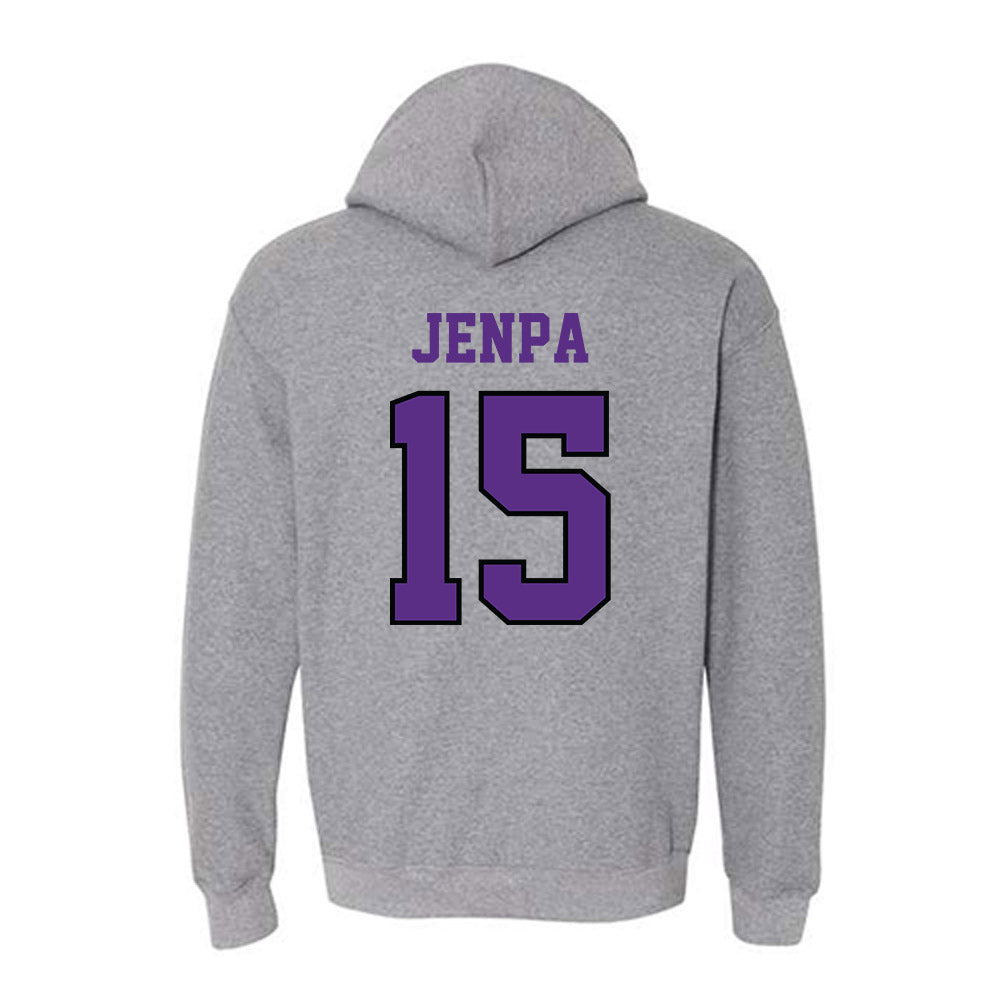 Stonehill - NCAA Men's Basketball : Norbu Jenpa - Classic Shersey Hooded Sweatshirt-1