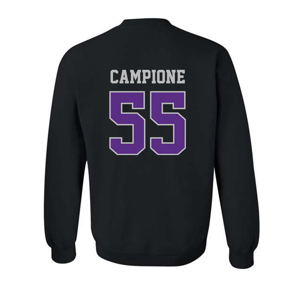 Stonehill - NCAA Men's Ice Hockey : Dominick Campione - Classic Shersey Crewneck Sweatshirt-1