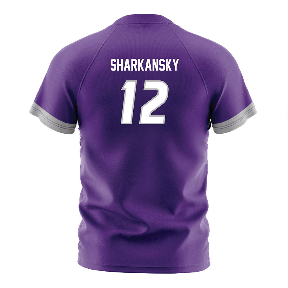 Stonehill - NCAA Women's Soccer : Olivia Sharkansky - Purple Soccer Jersey-1