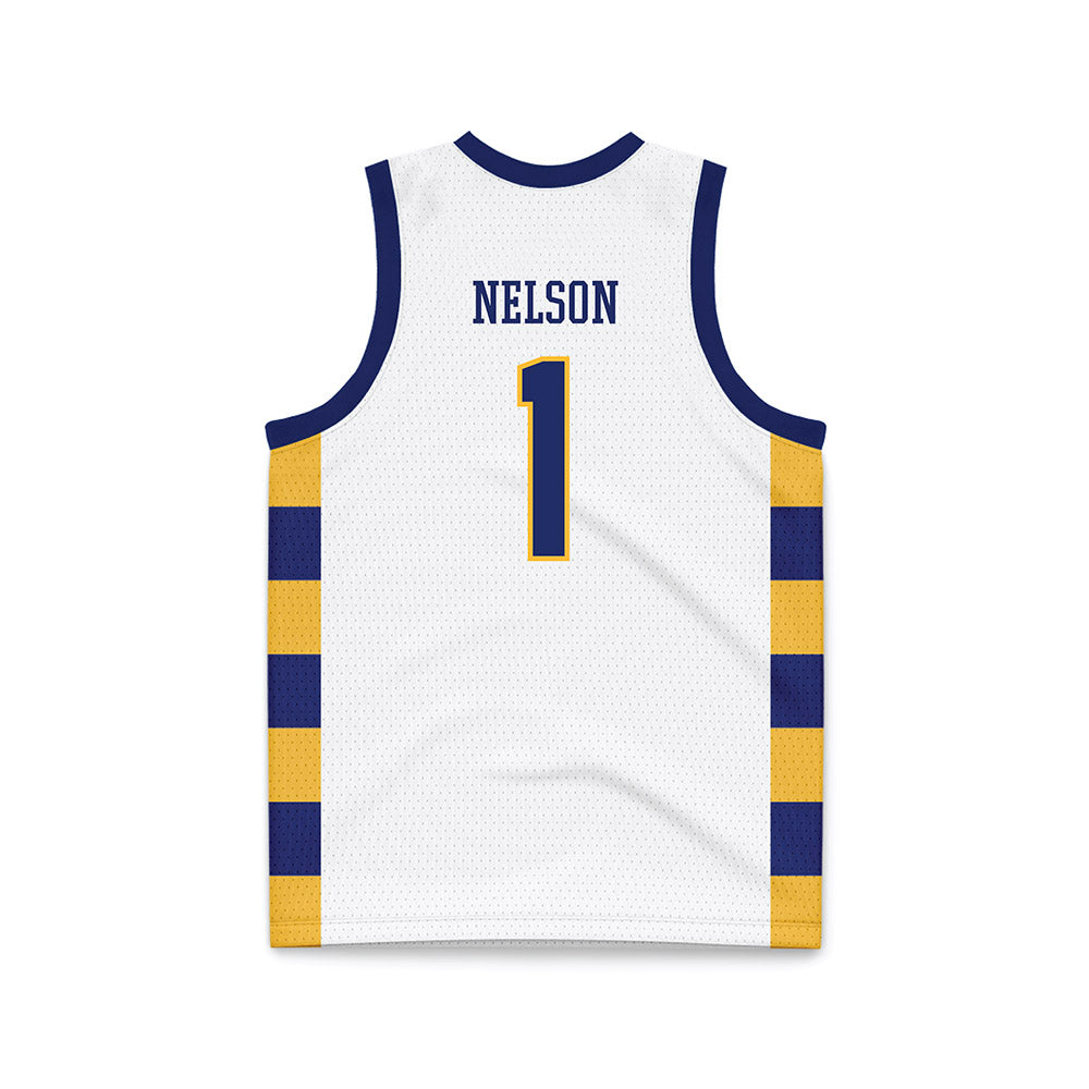 Webster - NCAA Men's Basketball : Charles Nelson - White Basketball Jersey-1