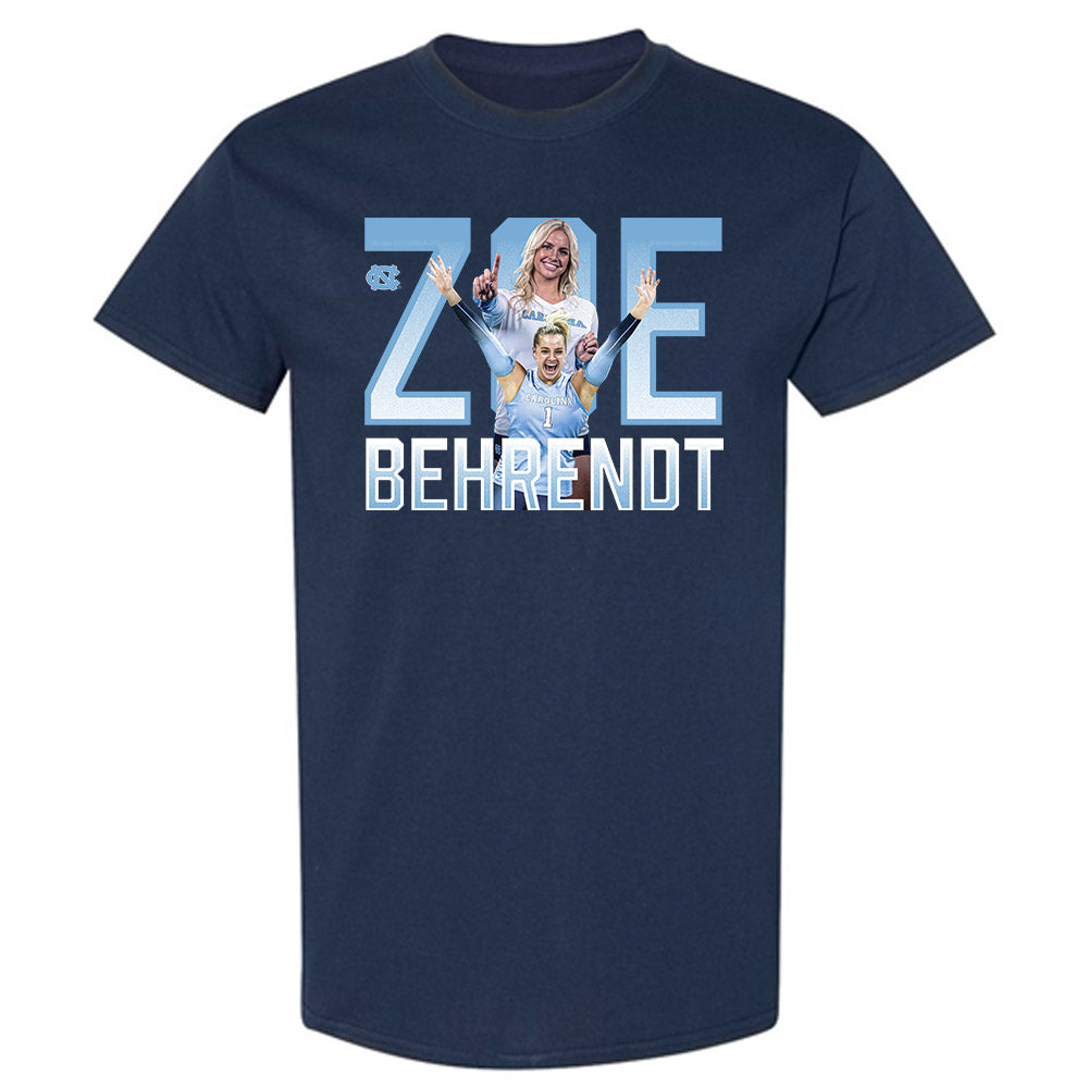 UNC - NCAA Women's Volleyball : Zoe Behrendt - T-Shirt-0