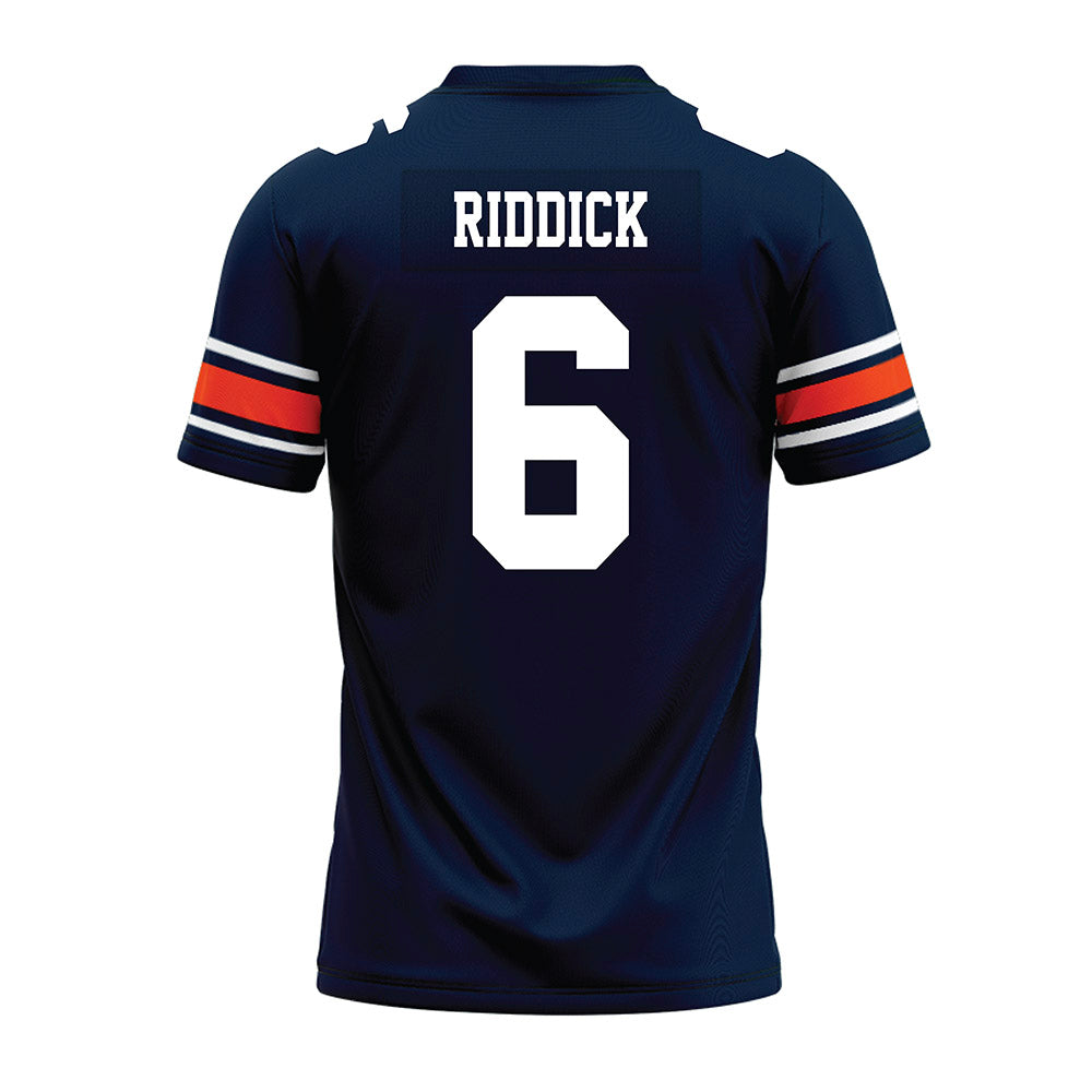 Auburn - NCAA Football : Demarcus Riddick - Navy Premium Football Jersey-1