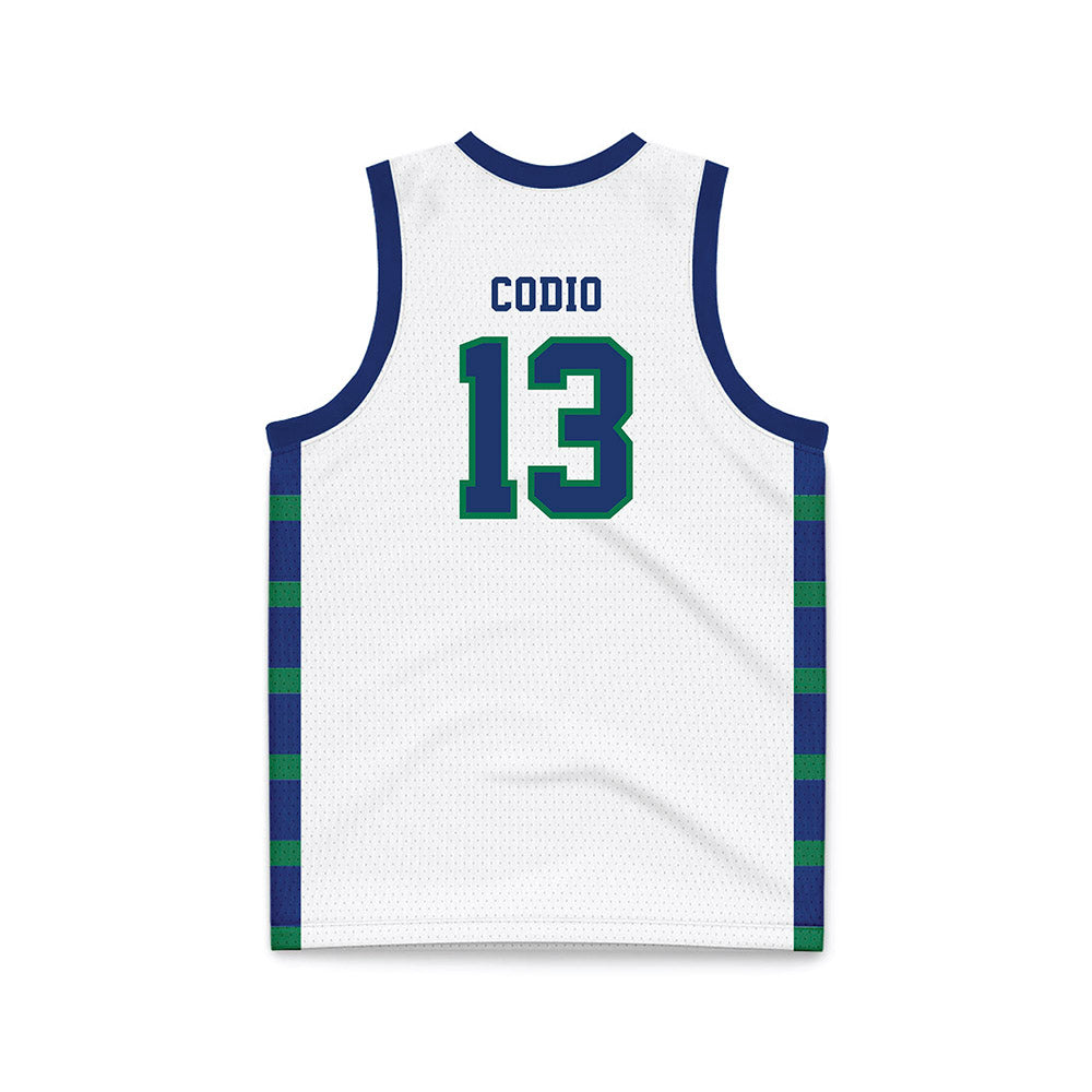 FGCU - NCAA Men's Basketball : Cameron Codio - White Basketball Jersey-1